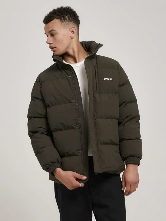 Thrills Union Puff Jacket - Tarmac