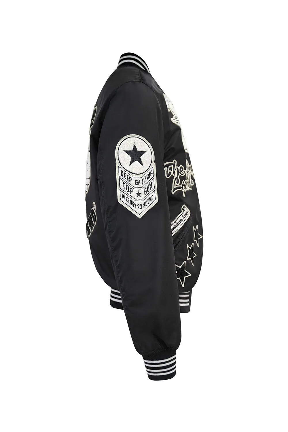 Top Gun "Flying Legend" Nylon Embroidery Patched Varsity Jacket