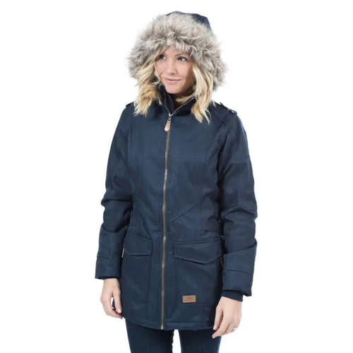 Trespass Ladies Everyday Padded Jacket | Waterproof & Windproof | Long Length | Removable Hood | Multiple Colors & Sizes