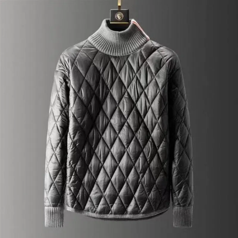 Turtleneck Pullover Down Cotton-padded Clothes Outdoor Men's