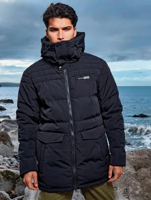 Vegan Men's Obsidian Padded Jacket | Black