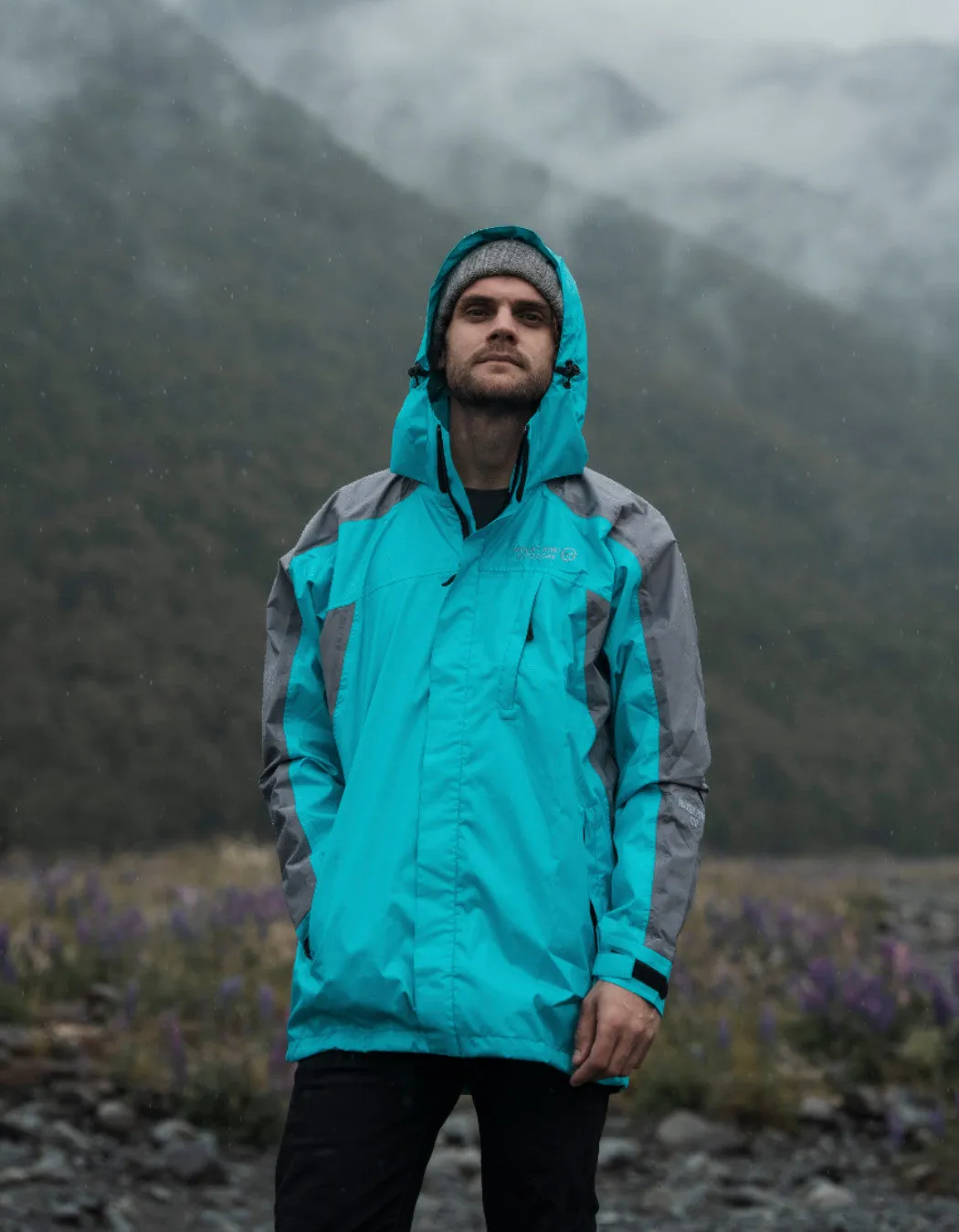 Ventura Waterproof Rain Jacket - Men Aqua