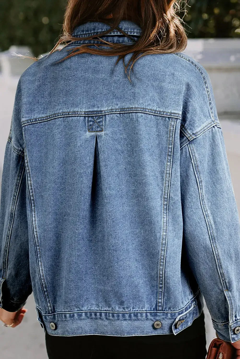 Vintage Light Blue Oversize Denim Jacket