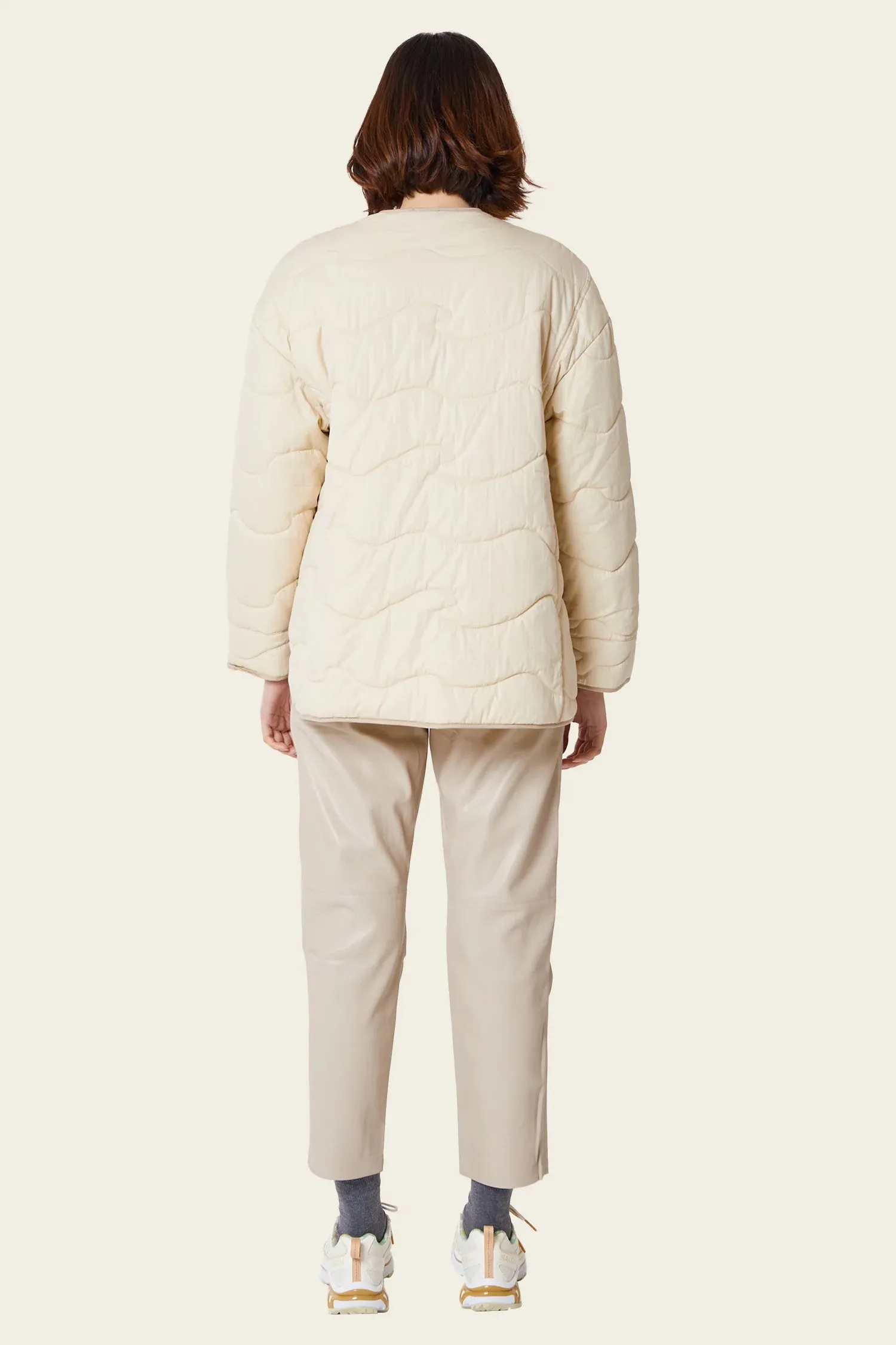 Warm Sand Mica Quilted Jacket