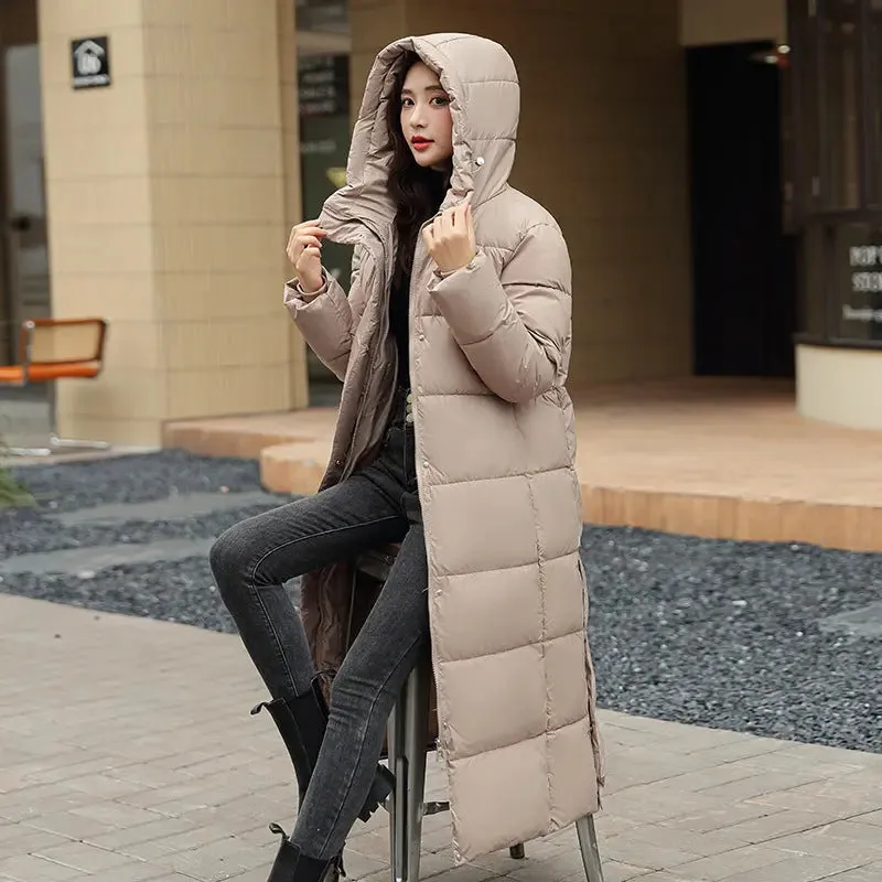 Warm Side Slit Cotton Padded Jacket